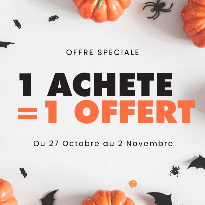OFFRE : 1 acheté = 1 offert