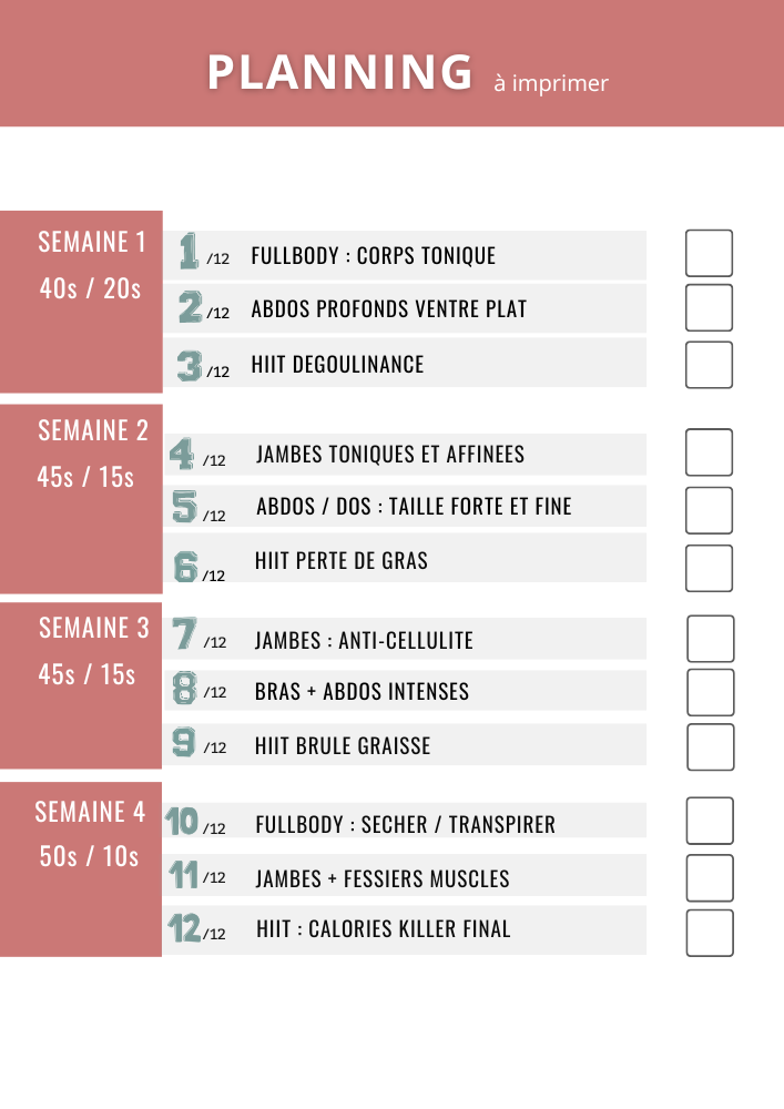 Visuel Programme HIIT brûle graisse